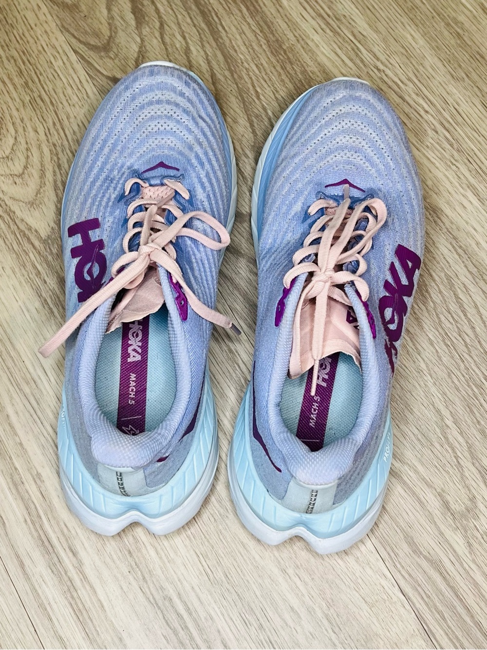 Hoka Mach 5 Running Shoes Light Purple Women’s Sz 8.5B Outdoor Running *FAIR - Picture 3 of 11